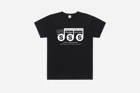 3sixteen Records Heavyweight T-Shirt ~ Black