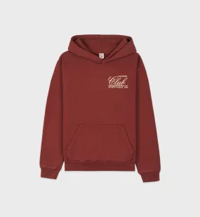 94 Country Club Hoodie - Maroon/Cream