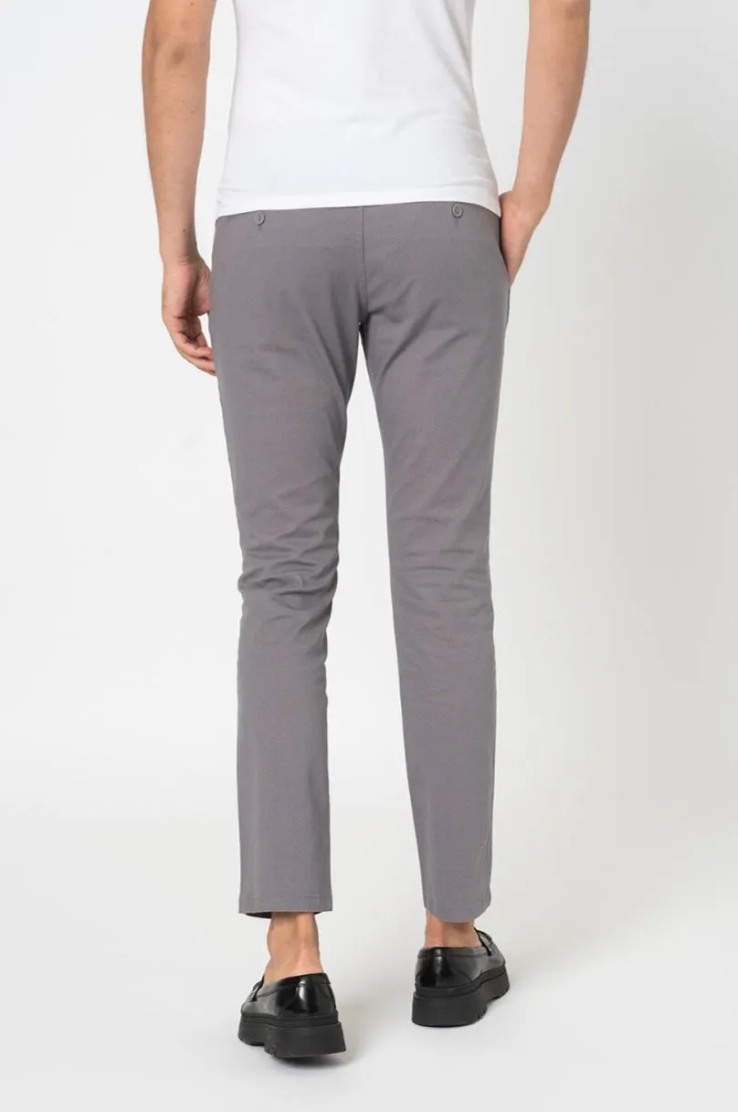 armani exchange grey chino trouser