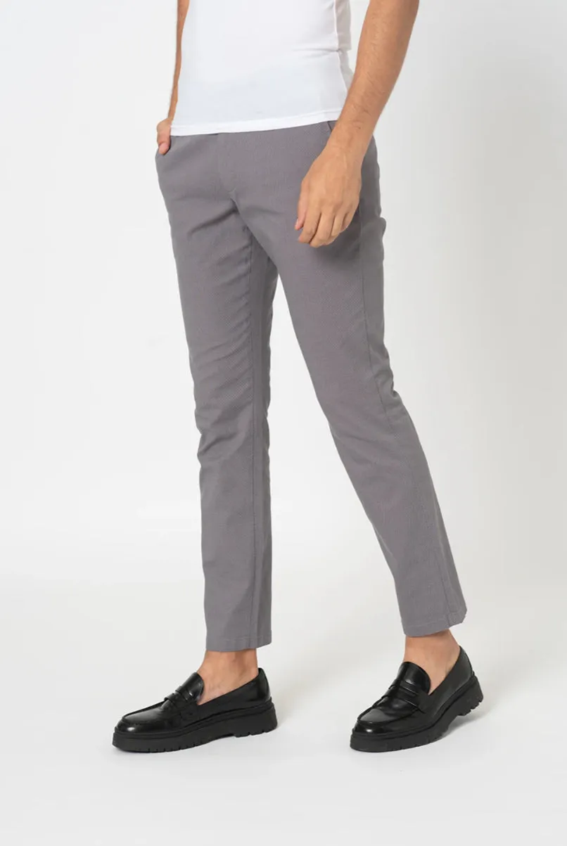 armani exchange grey chino trouser