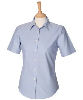 Blue* - Women's short sleeve classic Oxford shirt