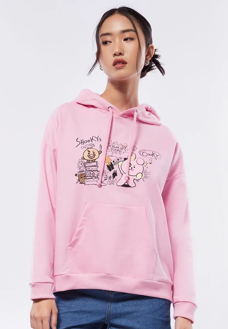 BT21 Oversized Graphic Hoodies