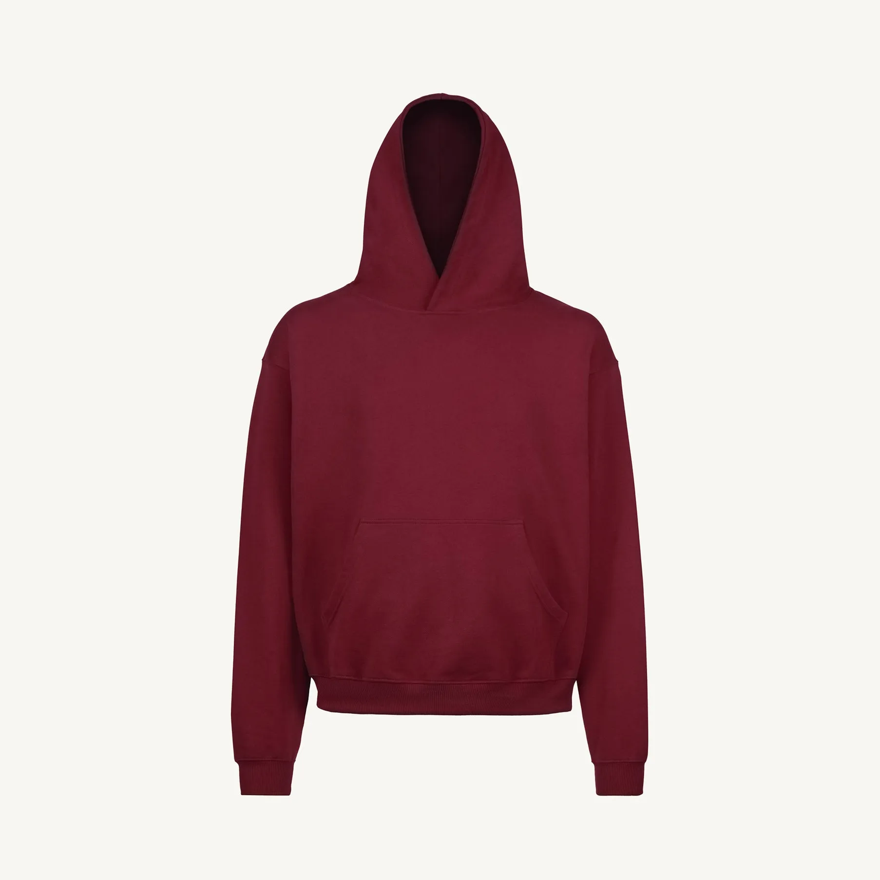 Burgundy Oversized Hoodie.