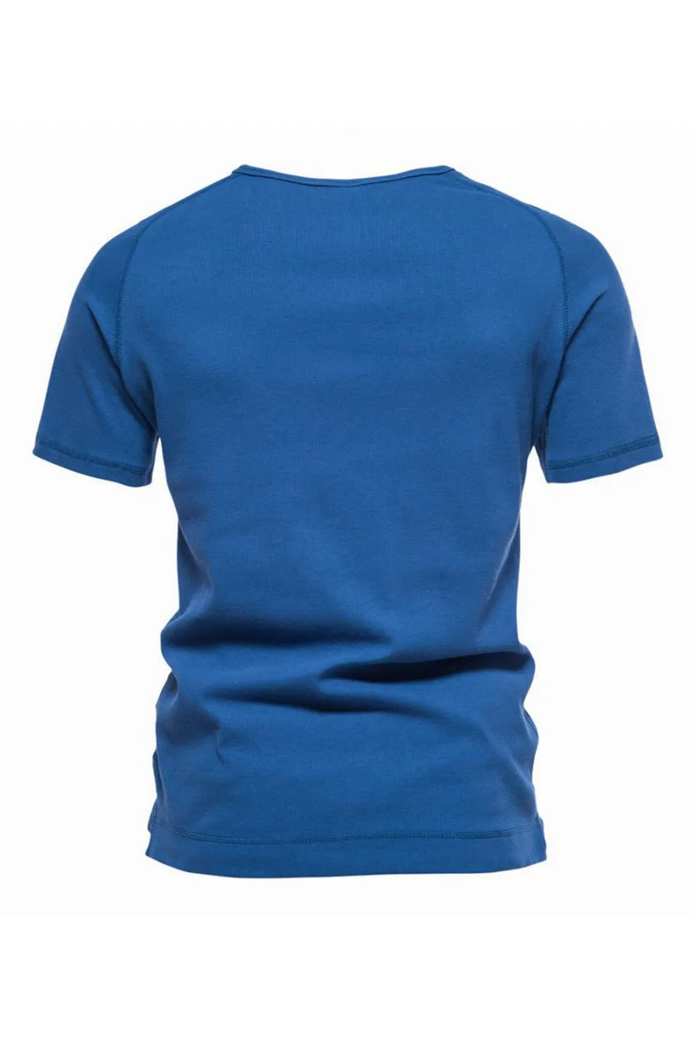 Buttons Summer Short Sleeves Casual Men's T-shirt