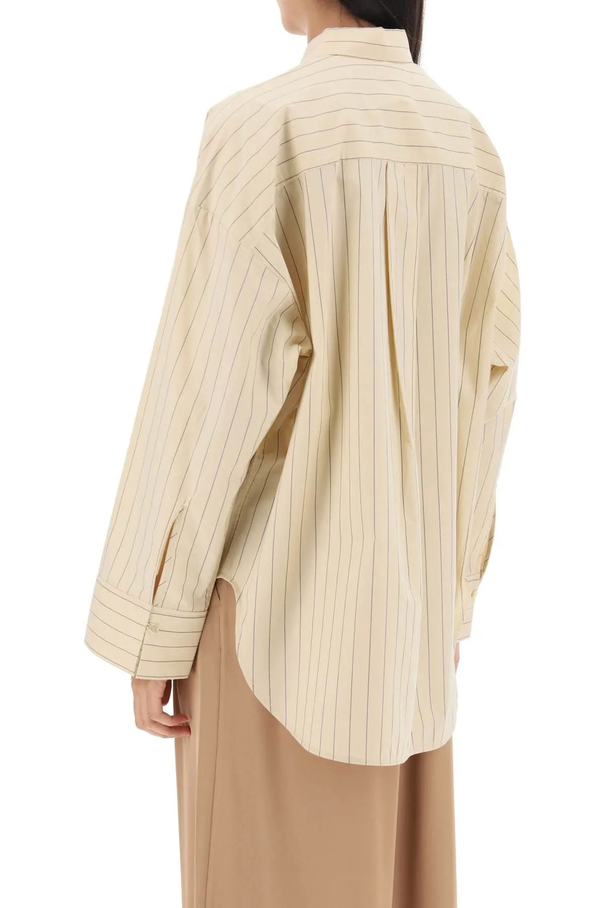 By malene birger derries striped oxford shirt