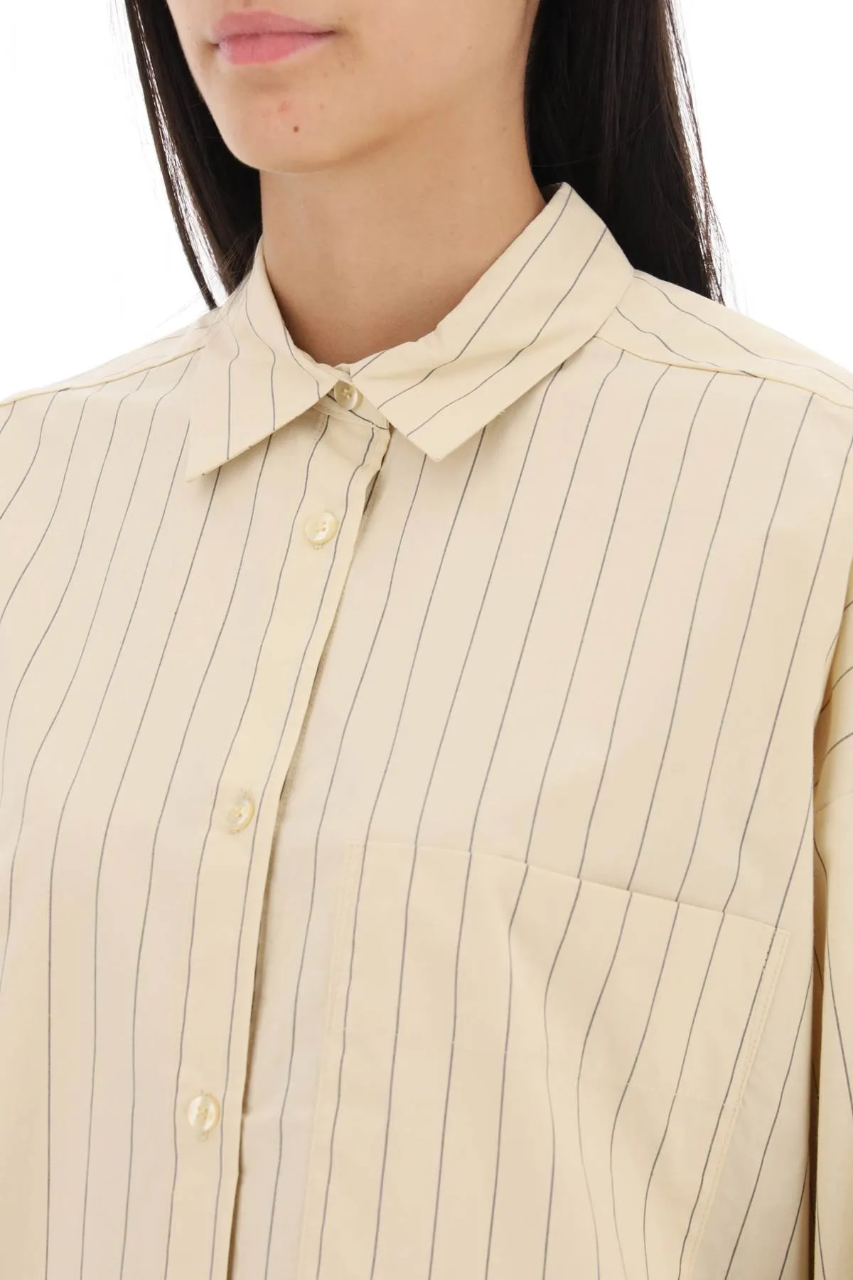 By malene birger derries striped oxford shirt