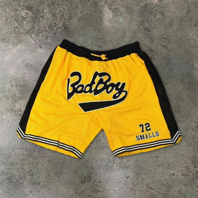 Casual bad boy print shorts men