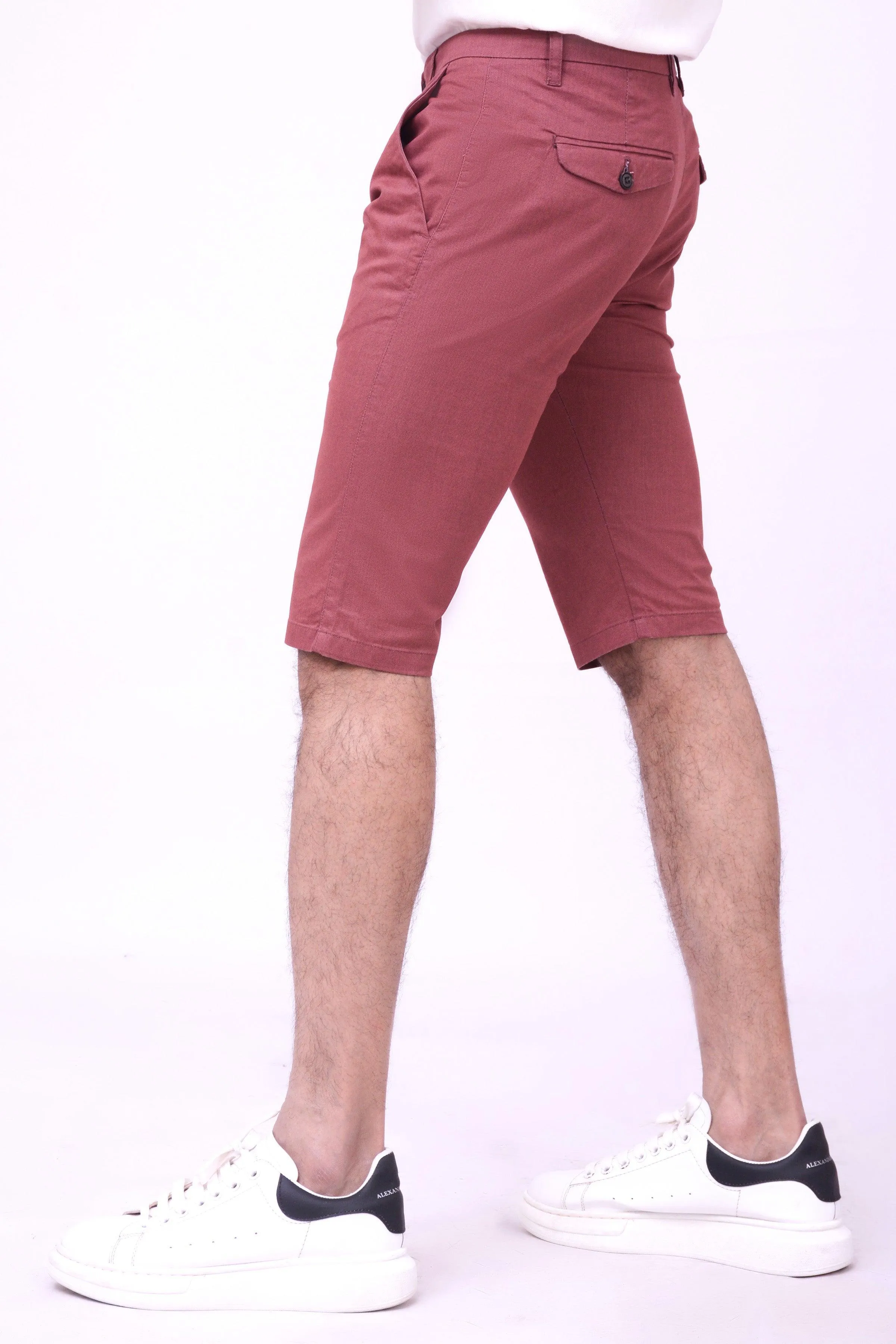 CASUAL CHINO SHORTS RUST