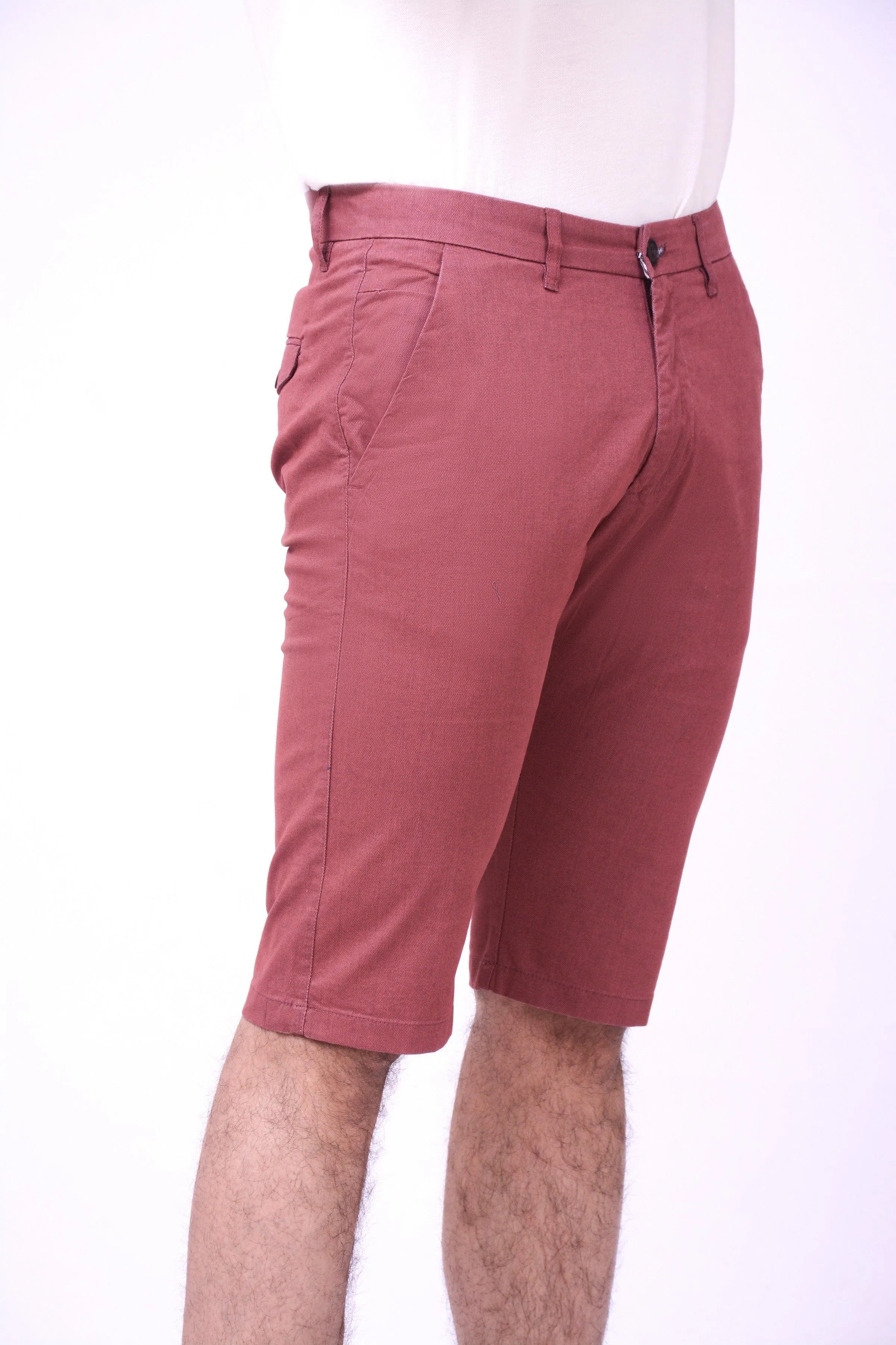 CASUAL CHINO SHORTS RUST