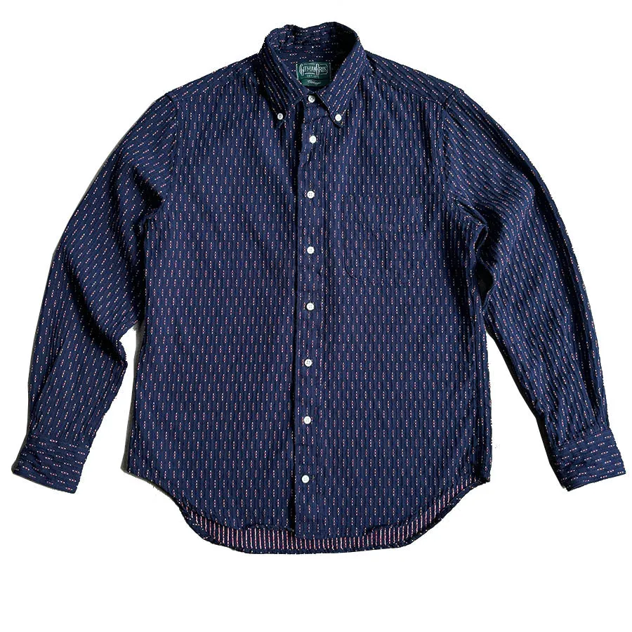 Classic Button Down - Deadstock Japanese Dobby Navy