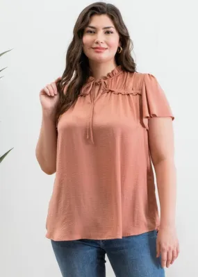 Curvy Sienna Ruffle Top