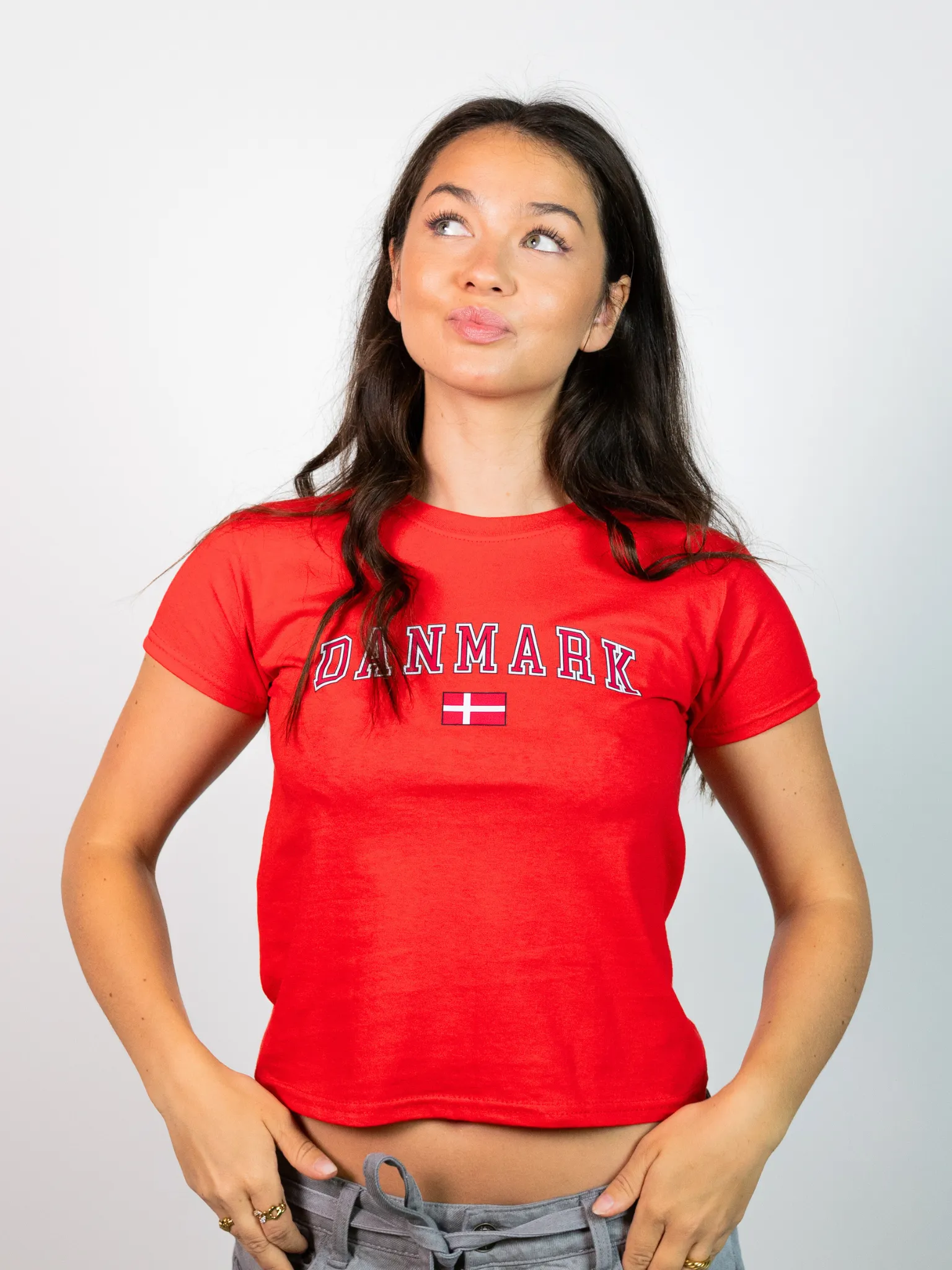 DANMARK BABY TEE - RØD