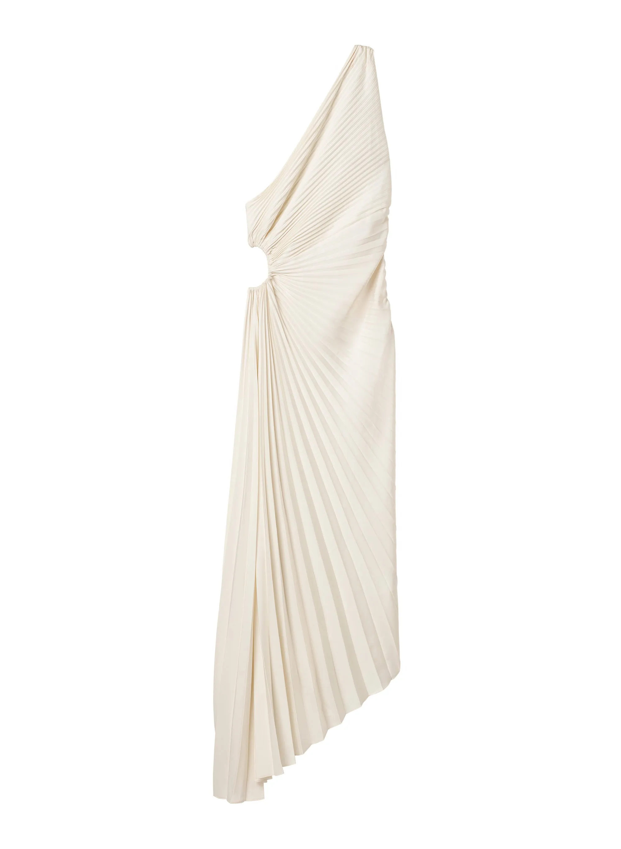 Delfina Satin Pleated Dress