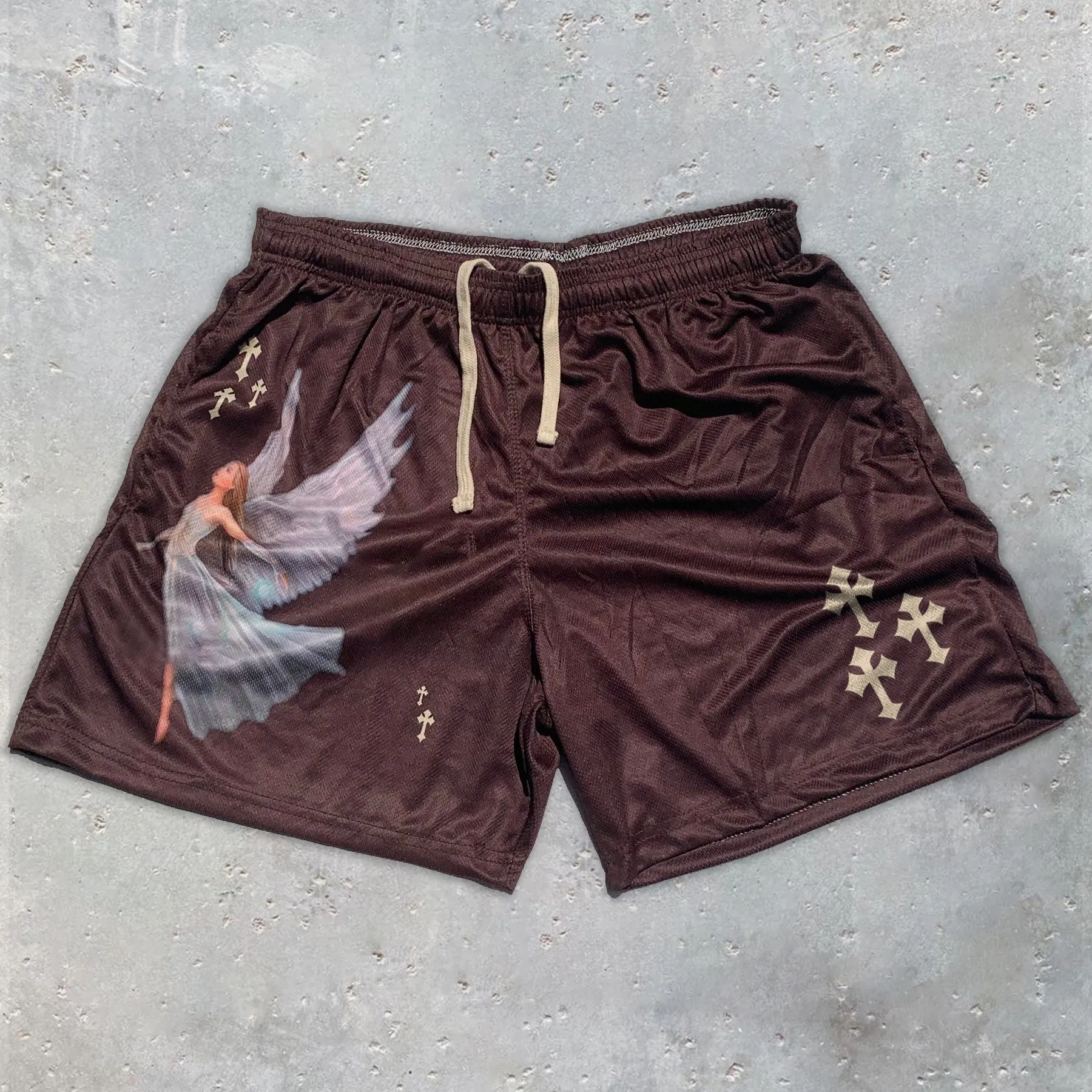 Fashion casual angel sports shorts