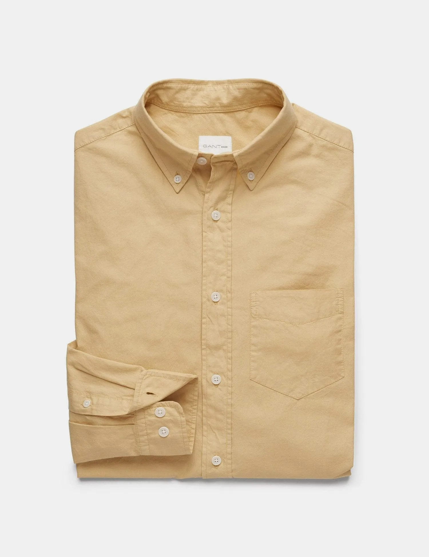 Gant Rugger Organic Oxford Shirt - Daisy Yellow