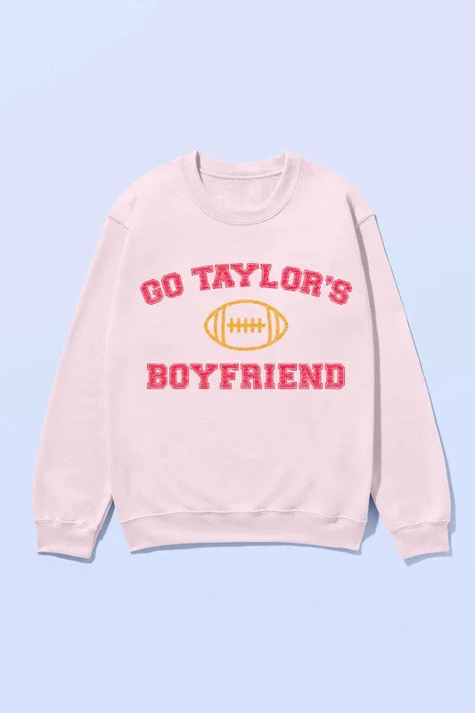 GO TAYLORS BOYFRIEND OVERSIZED GRAPHIC SWEATSHIRT LP