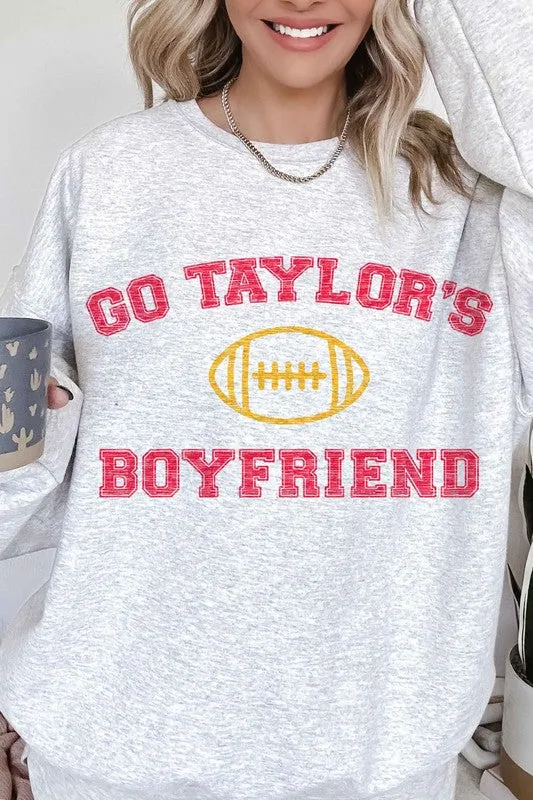 GO TAYLORS BOYFRIEND OVERSIZED GRAPHIC SWEATSHIRT LP