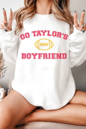 GO TAYLORS BOYFRIEND OVERSIZED GRAPHIC SWEATSHIRT LP