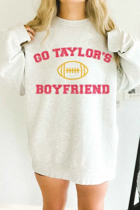 GO TAYLORS BOYFRIEND OVERSIZED GRAPHIC SWEATSHIRT LP