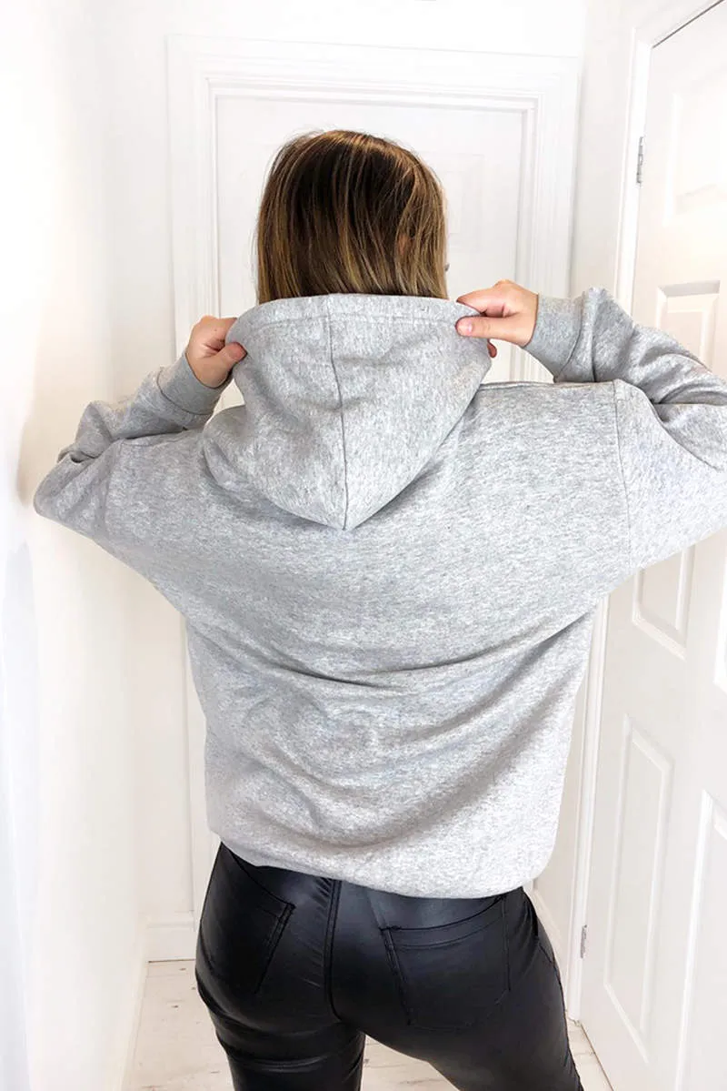 Grey Oversized Hoodie