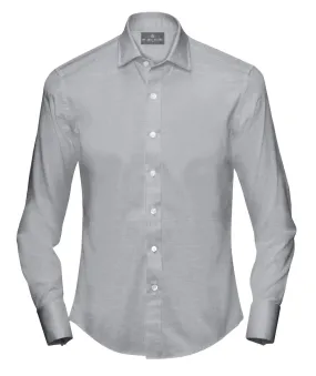 Grey Oxford Dress Shirt