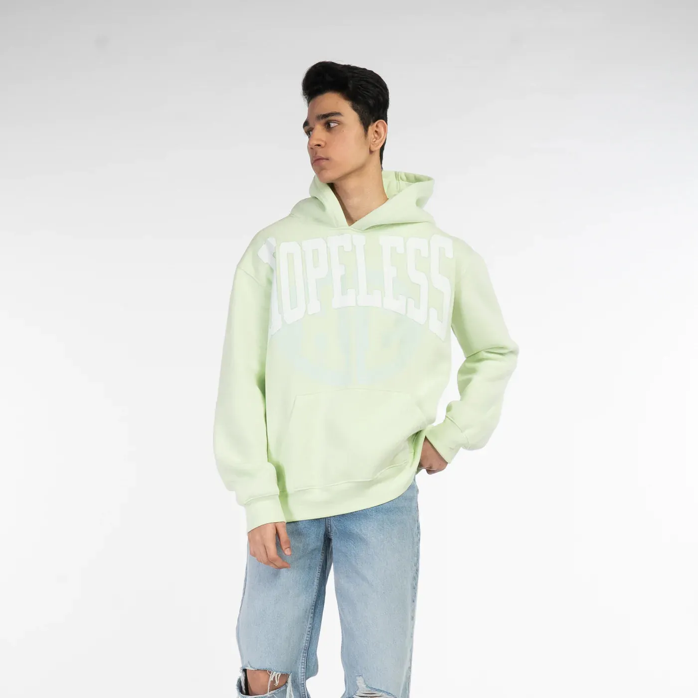 Halo Effect Unisex Hopeless Pista Green Hoodie