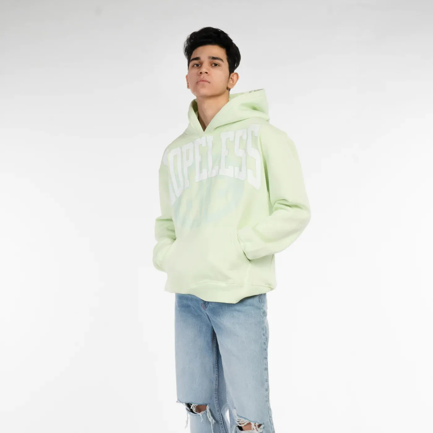 Halo Effect Unisex Hopeless Pista Green Hoodie