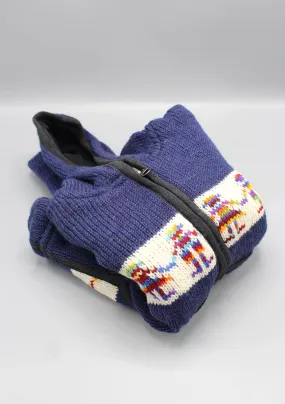 Hand Knitted Pure Woolen Children's Cardigan Sweater