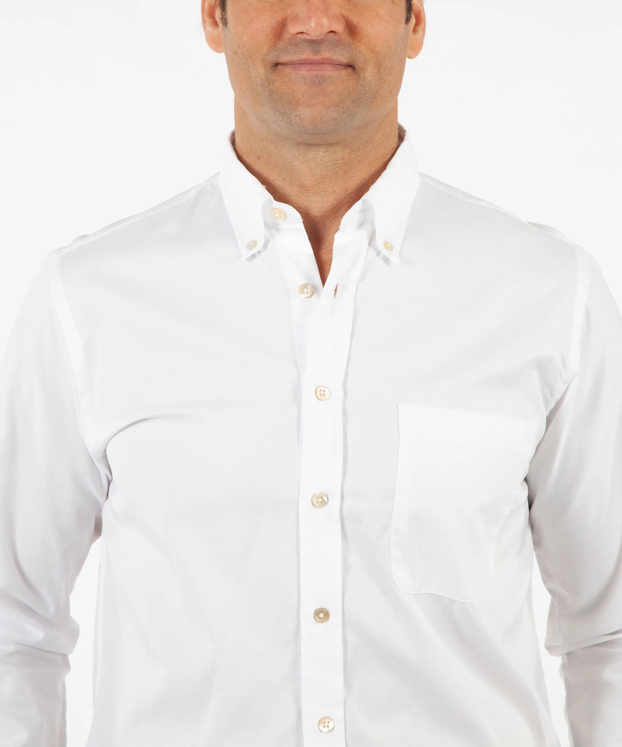 Heritage Italian-Made 100% Royal Oxford Cotton Solid Sport Shirt