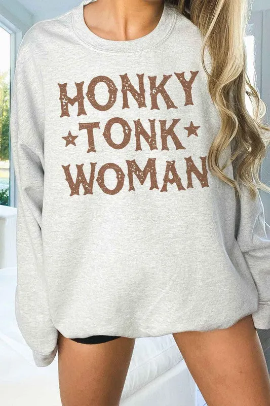 HONKY TONK WOMAN OVERSIZED SWEATSHIRT