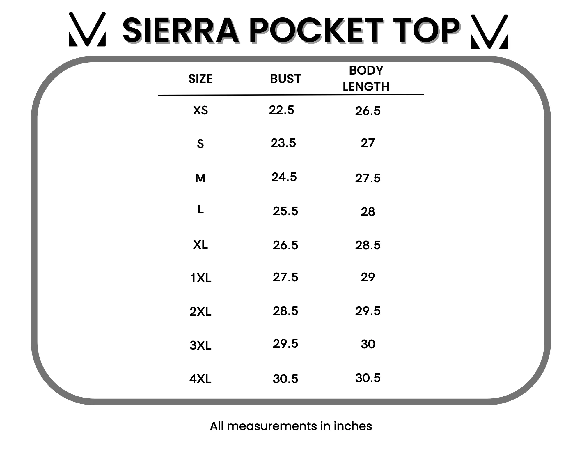 IN STOCK Sierra Pocket Tops - Black