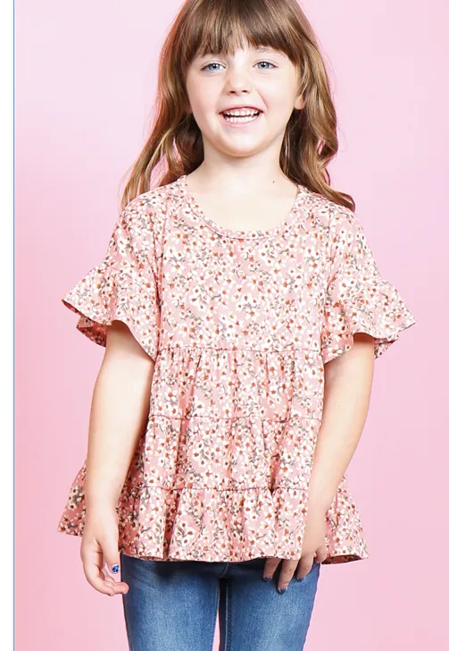 Kids Ruffled Tops (3 color/patterns)