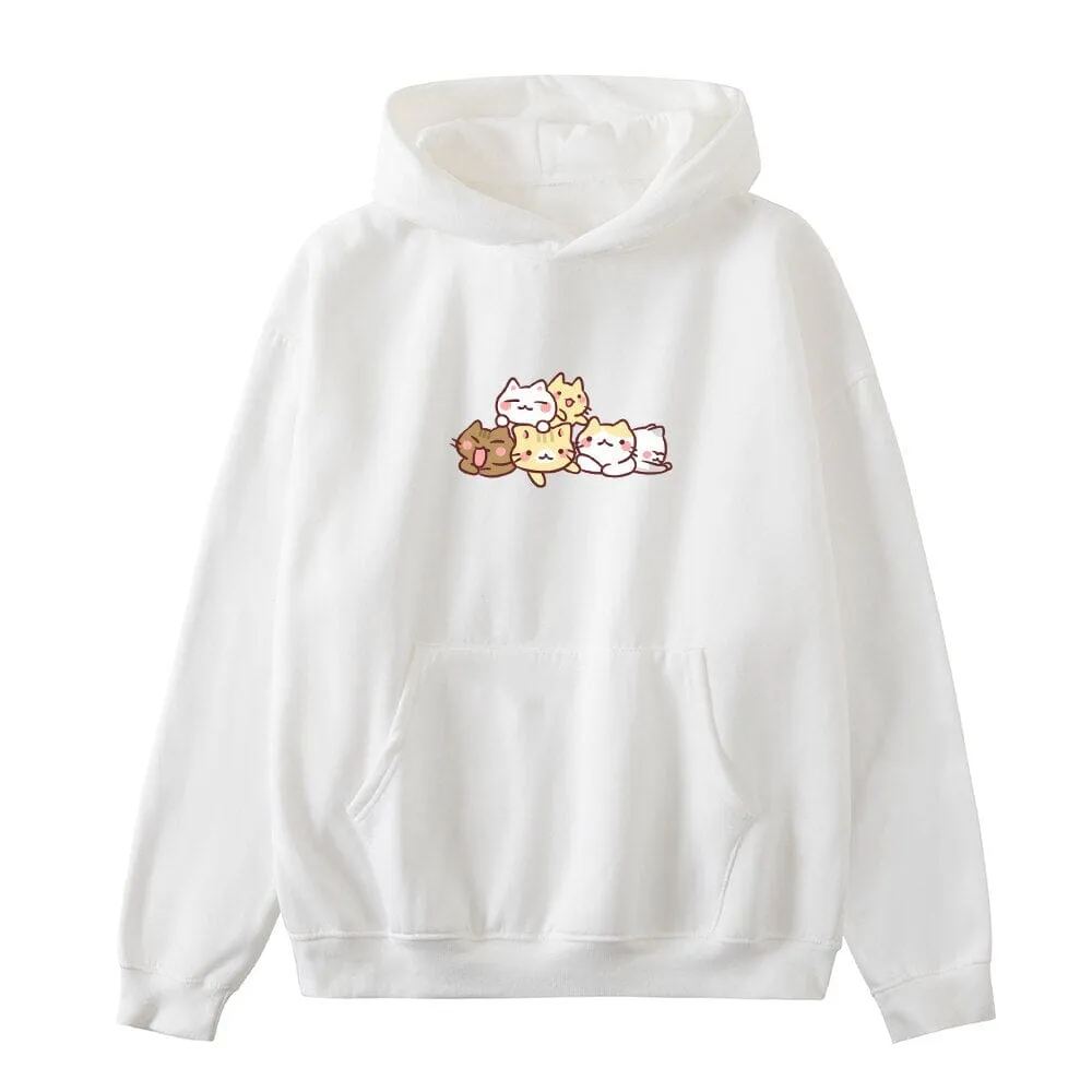 Kwarantinin Kitties Oversized Soft Hoodies