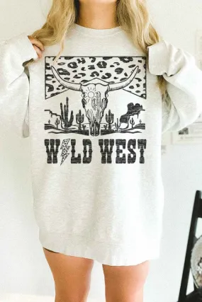 LEOPARD WILD WEST OVERSIZED SWEATSHIRT