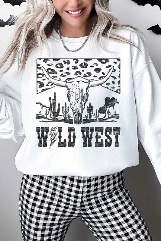 LEOPARD WILD WEST OVERSIZED SWEATSHIRT