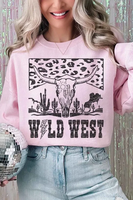 LEOPARD WILD WEST OVERSIZED SWEATSHIRT