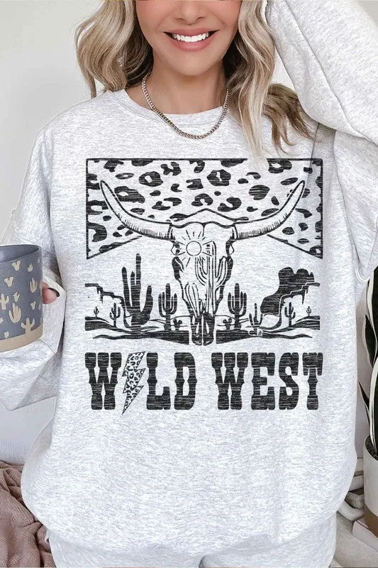 LEOPARD WILD WEST OVERSIZED SWEATSHIRT