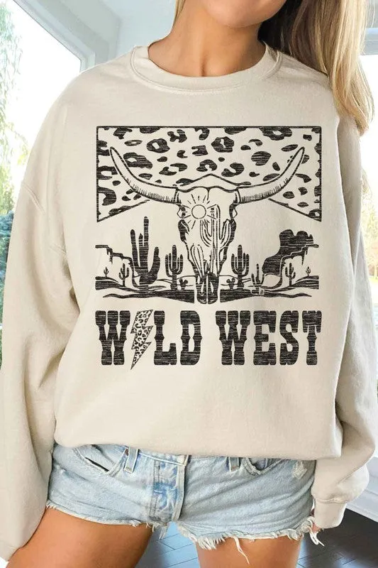 LEOPARD WILD WEST OVERSIZED SWEATSHIRT