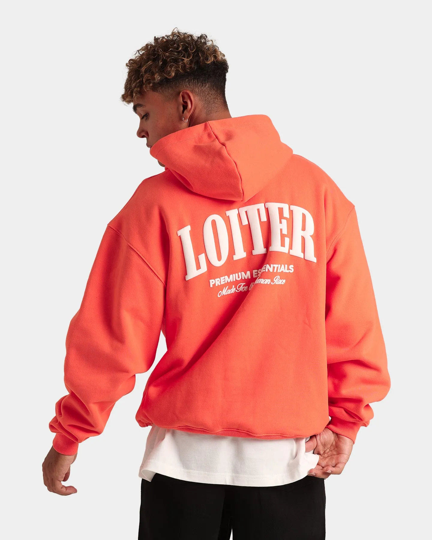 Loiter Premium Hoodie Coral