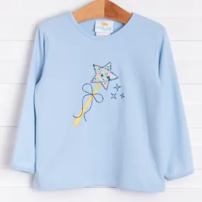 Make A Wish Applique Shirt, Light Blue