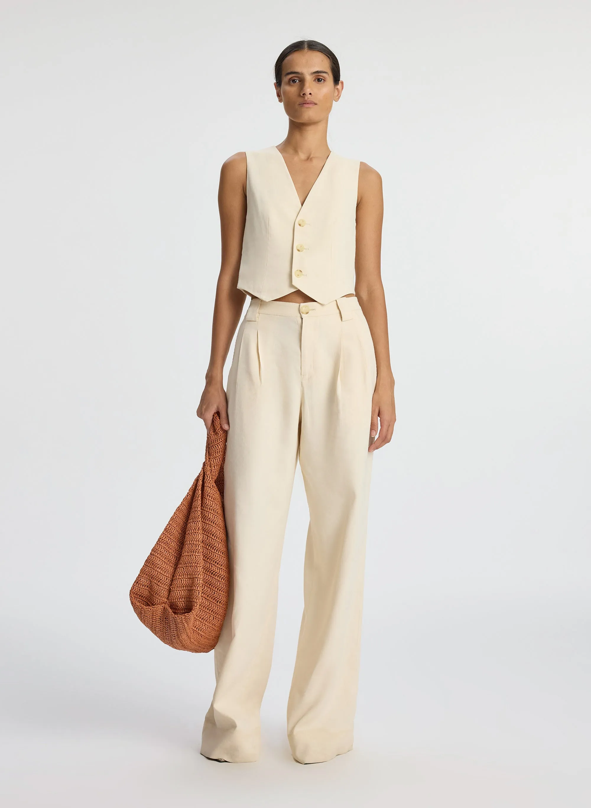 Maxwell Stretch Linen Vest