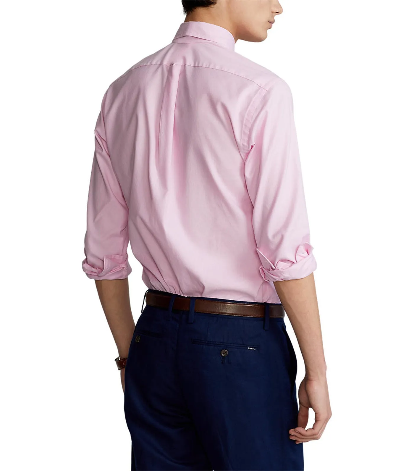 Men's Custom Fit Stretch Oxford Shirt Pink