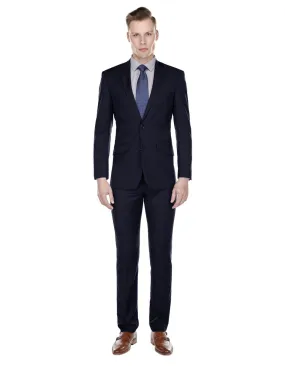 Mens Slim Modern Suit Navy Blue