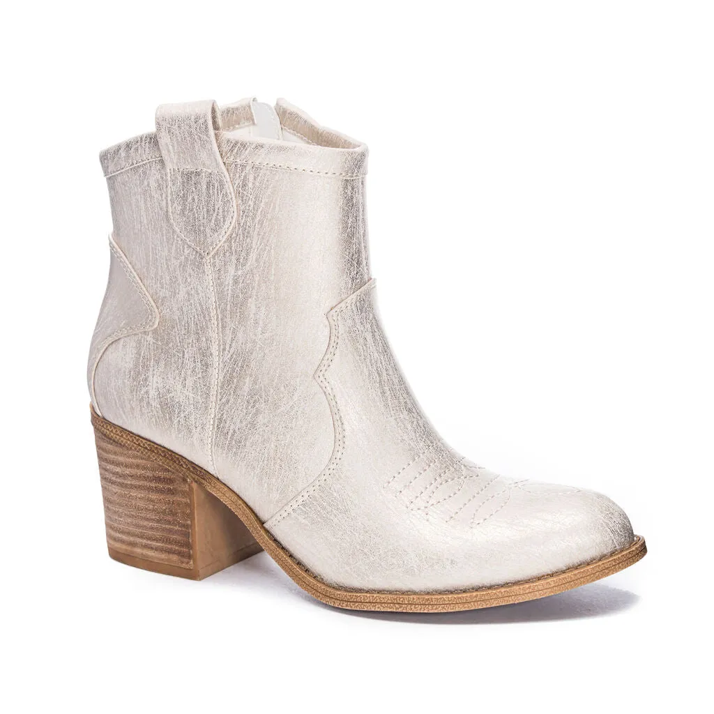 Metallic Unite Western Bootie