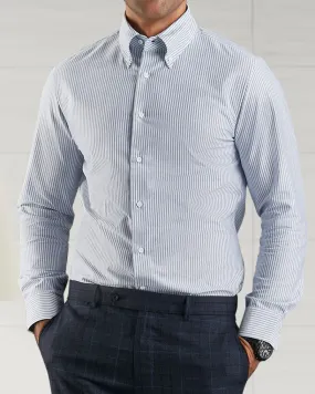 Navy University Stripes Oxford Shirt