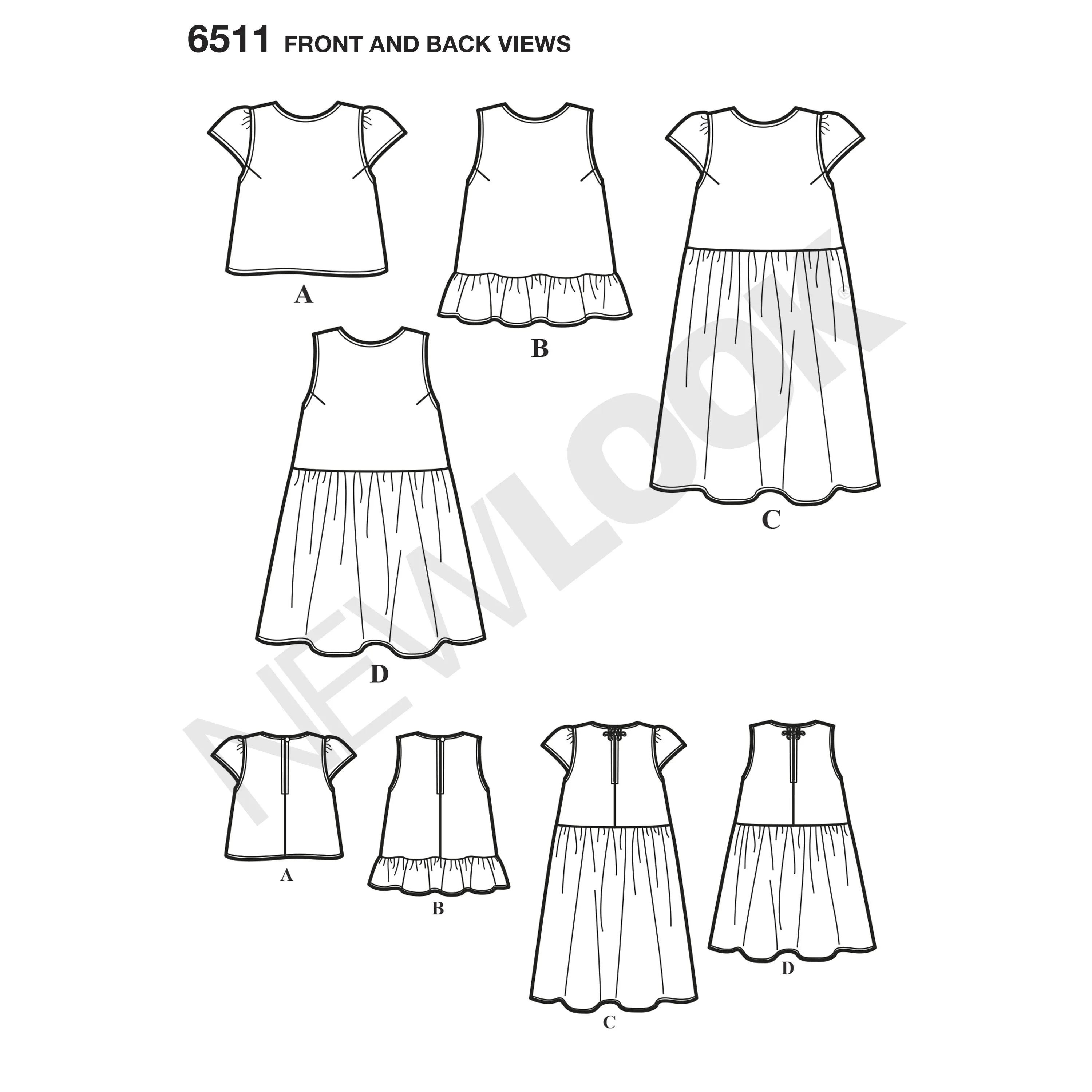 NL6511 Tops With Length and Sleeve Variations