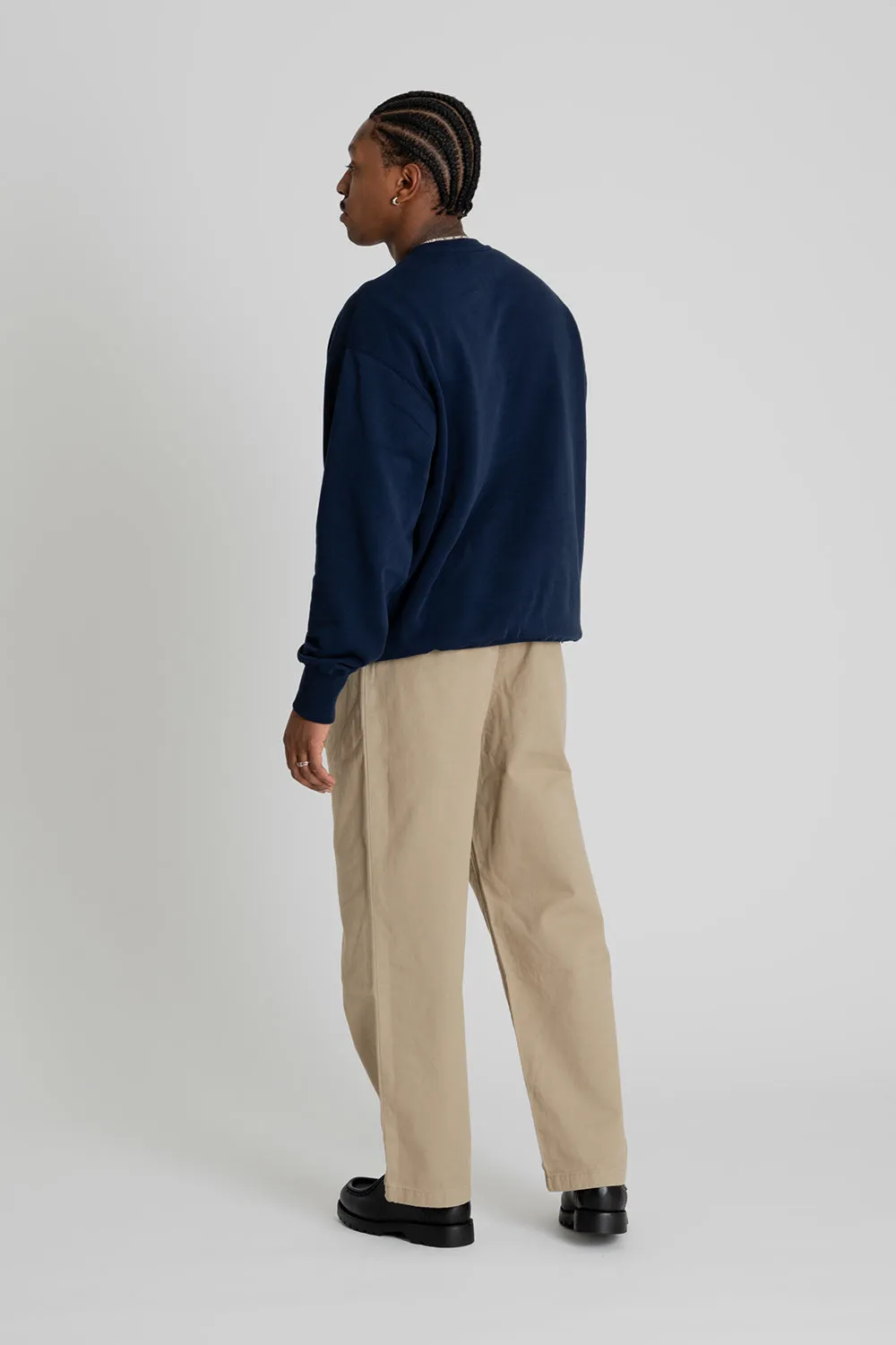 One Tuck Chino Pants - Beige