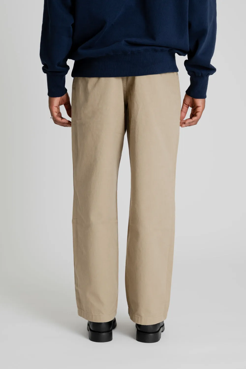 One Tuck Chino Pants - Beige