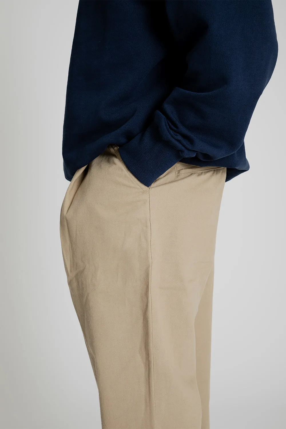 One Tuck Chino Pants - Beige