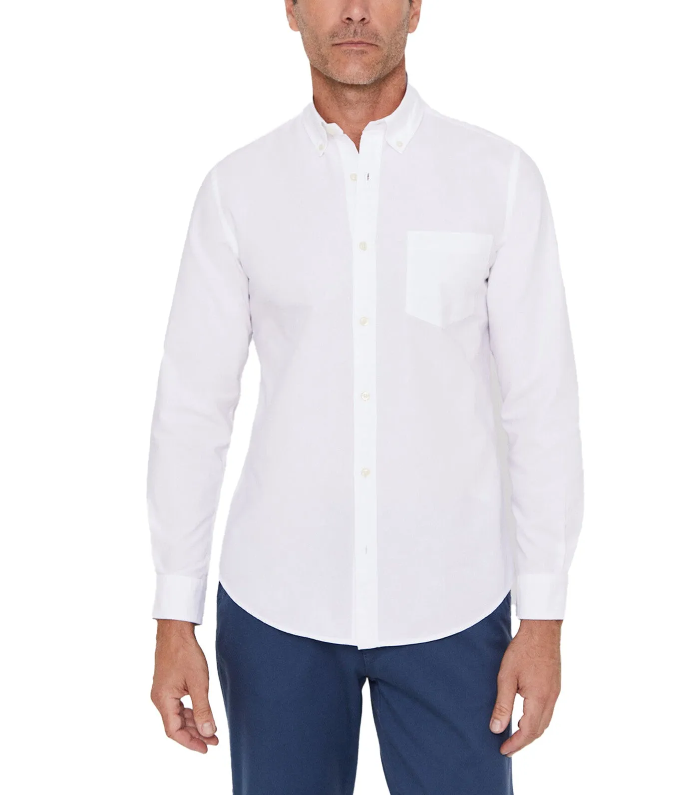 Plain Oxford Shirt White